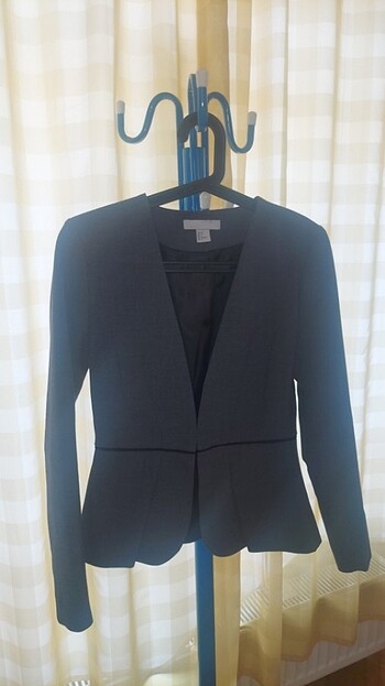 Peplum stili blazer ofis ceket şık yeni