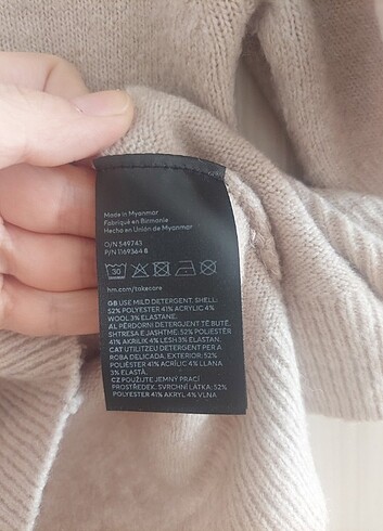 xs Beden camel Renk Kalın triko H&M