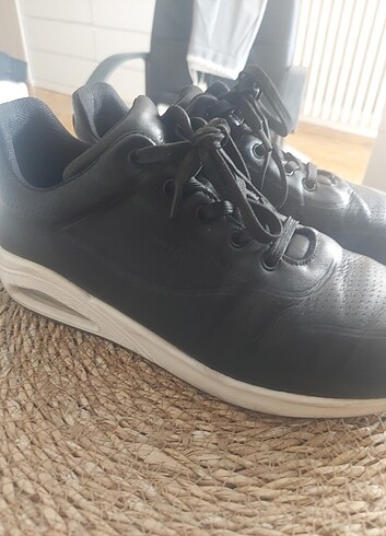 39 Beden Hakiki deri greyder ayakkabı sneaker spor ayakkabı memory foam