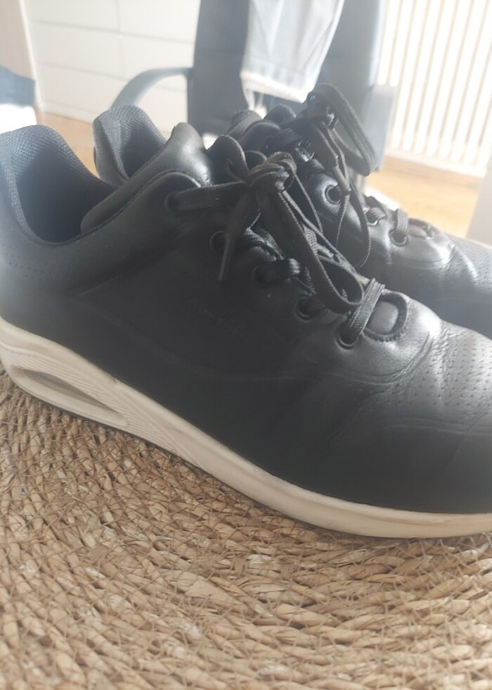 Hakiki deri greyder ayakkabı sneaker spor ayakkabı memory foam - Görsel 3