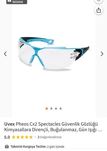 Uvex Pheos CX2 iş Güvenliği koruyucu gözlük - Görsel 6