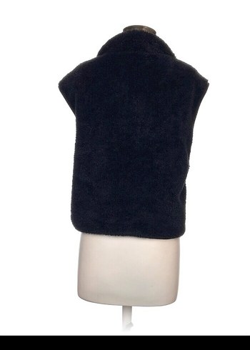 h&m Siyah Fermuarlı Kadın Polar Yelek - Görsel 3