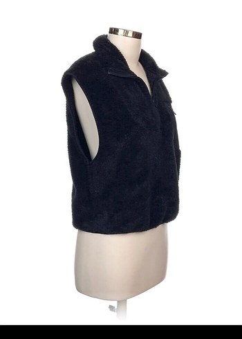 h&m Siyah Fermuarlı Kadın Polar Yelek - Görsel 2