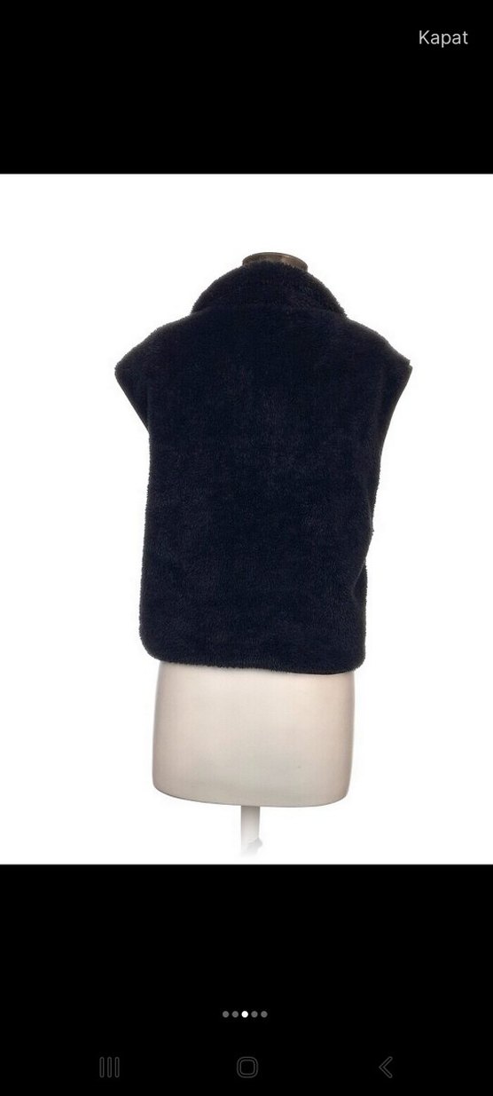 h&m Siyah Fermuarlı Kadın Polar Yelek - Görsel 3