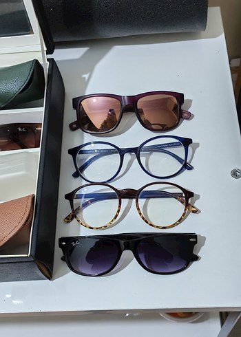 Kadın Çok Renkli Transparan Gözlük güneş gözlüğü mavi ışık - Görsel 2