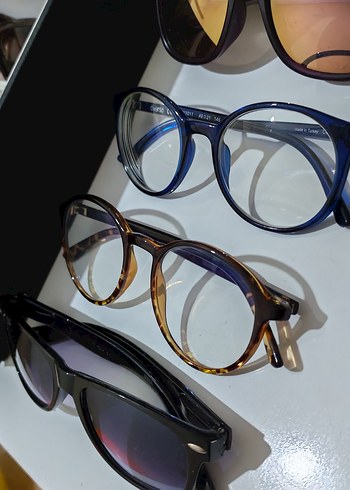 Kadın Çok Renkli Transparan Gözlük güneş gözlüğü mavi ışık - Görsel 3