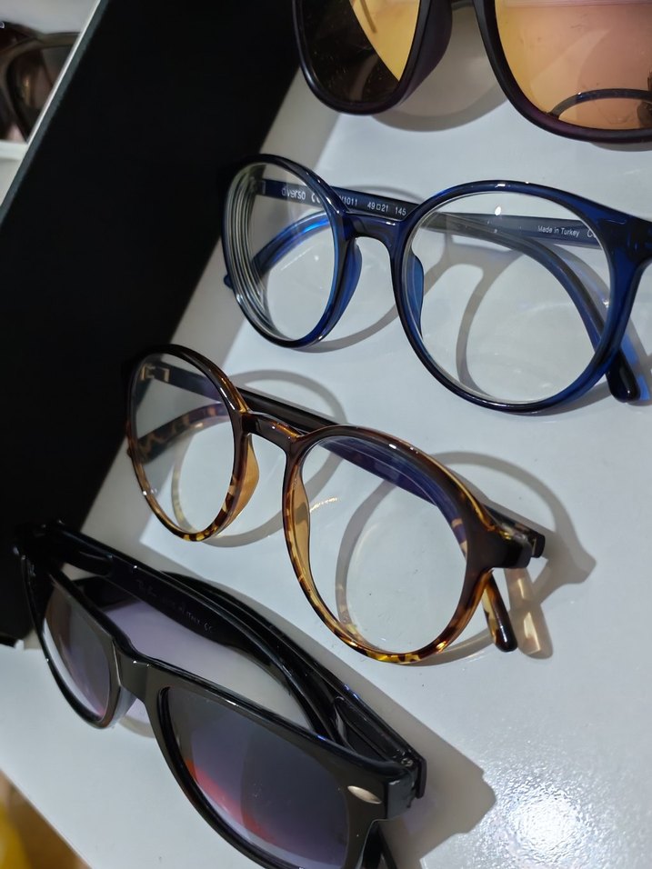 Kadın Çok Renkli Transparan Gözlük güneş gözlüğü mavi ışık - Görsel 3