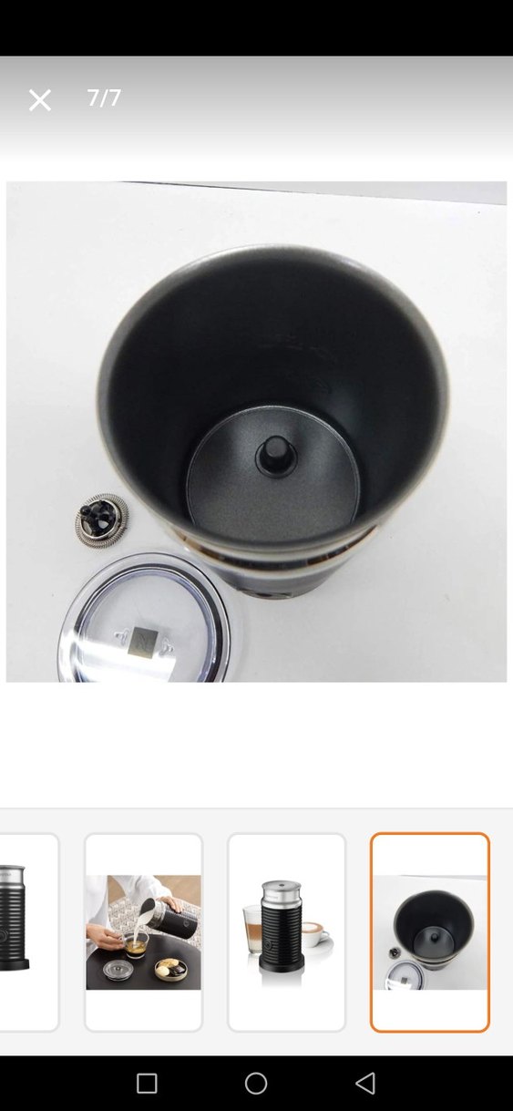 Nespresso Aeroccino Süt Köpürtücü köpürtme makinesi Siyah - Görsel 5