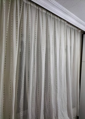 2 tane ...Nakışlı Beyaz Perde - Görsel 5