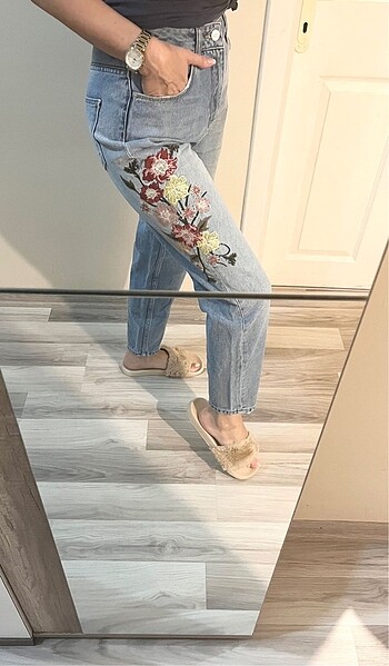 Pimkie Nakışlı Denim Jean