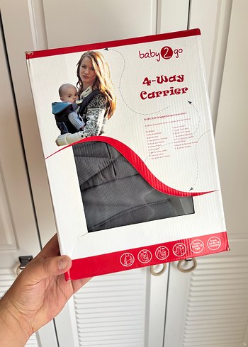 Baby2go Gri 4 Yönlü Bebek Kanguru - Görsel 8