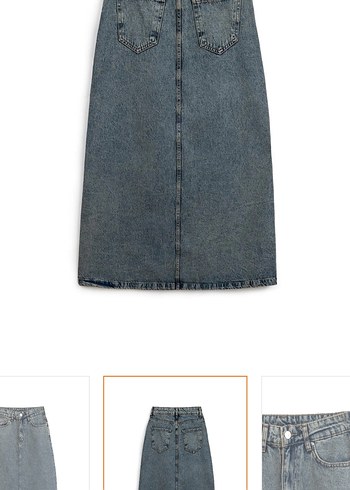Diğer Kadın Mavi Uzun Denim Etek