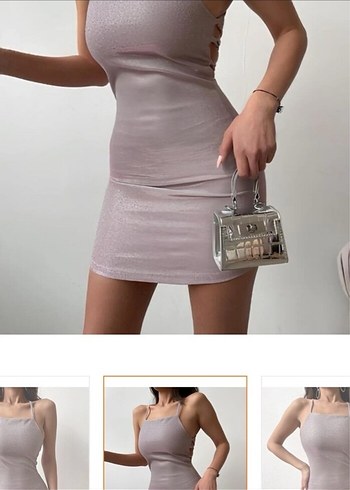 Zara Mini Simli Elbise
