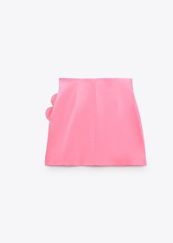 Zara saten pembe kalp detaylı pembe takım - Görsel 4