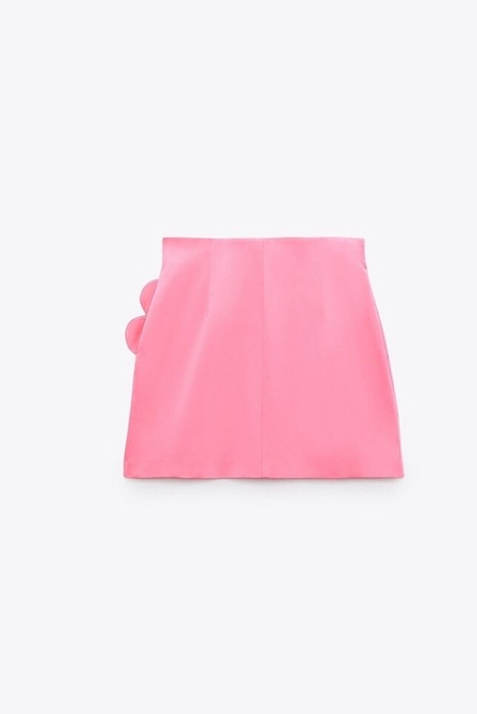 Zara saten pembe kalp detaylı pembe takım - Görsel 4