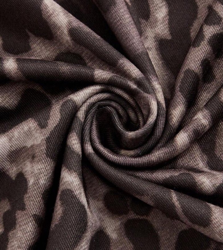 Leoper Desenli Kolsuz Bluz - Görsel 4