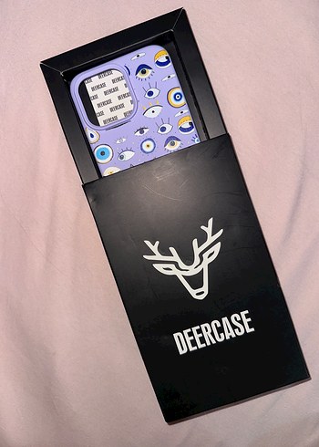 Deer Case Iphone 14 Pro Max Evil Eye Telefon kılıfı - Görsel 3