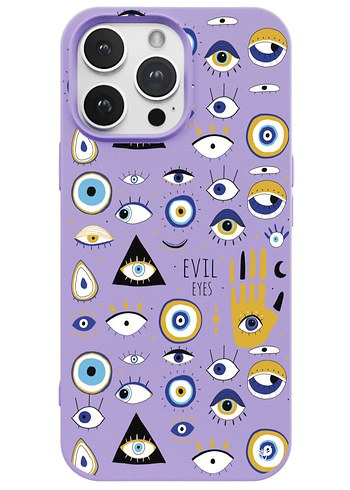 Deer Case Iphone 14 Pro Max Evil Eye Telefon kılıfı - Görsel 8