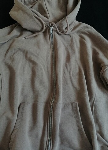 Addax kapüşonlu fermuarlı sweatshirt
