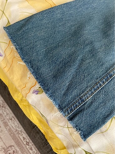 mavi yüksek bel wide leg jeans - Görsel 6