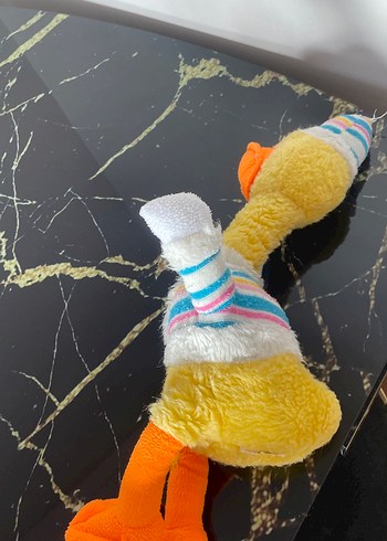 Renkli Çizgili Peluş Ördek Oyuncak - Görsel 2