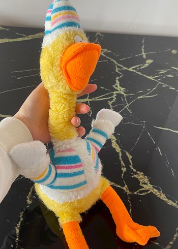 Renkli Çizgili Peluş Ördek Oyuncak - Görsel 4