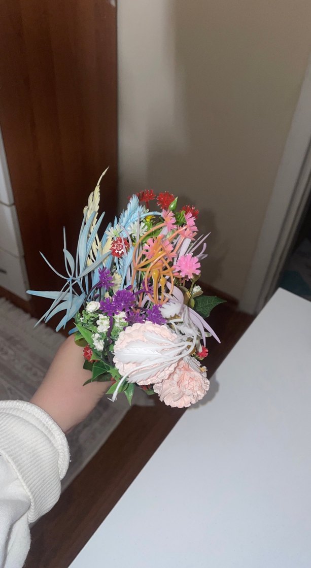 Plastik Çiçek Seti - Görsel 3