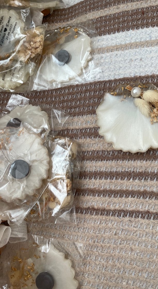 Beyaz Bohem Çiçekli Magnet - Görsel 3