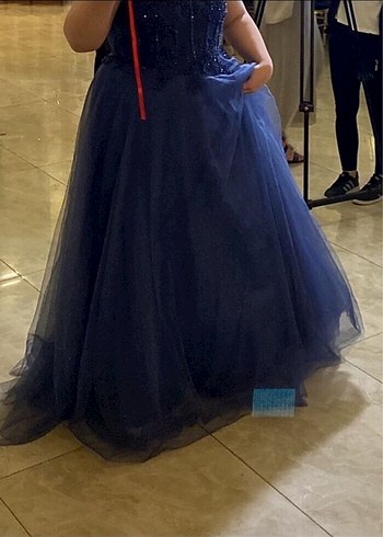 Uzun Lacivert Nişanlık - Görsel 2