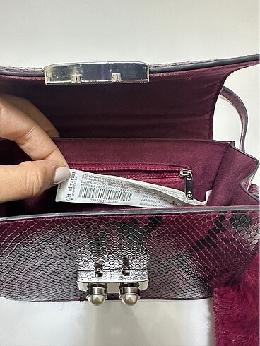  Beden bordo Renk stradivarius çanta