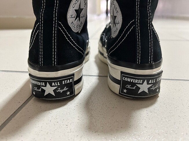 38 Beden siyah Renk Chuck 70 Plus canvas