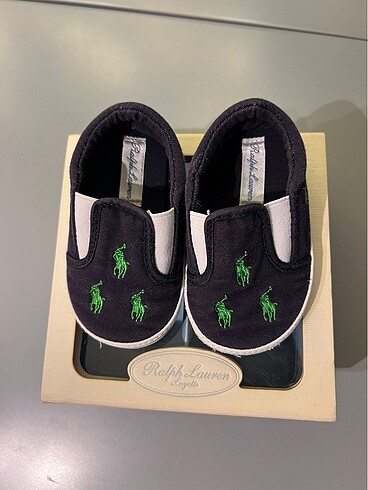 Ralph Lauren Orjinal Bebek Ayakkabı - Görsel 6