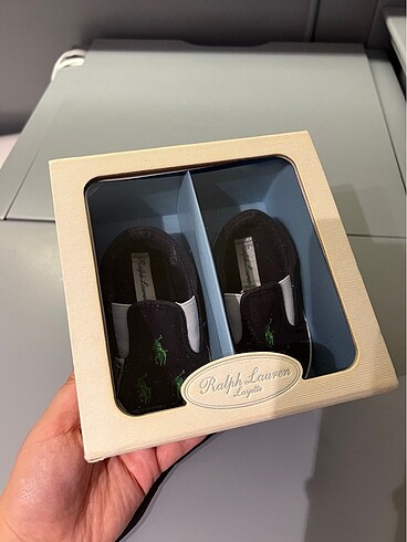 Ralph Lauren Orjinal Bebek Ayakkabı - Görsel 8