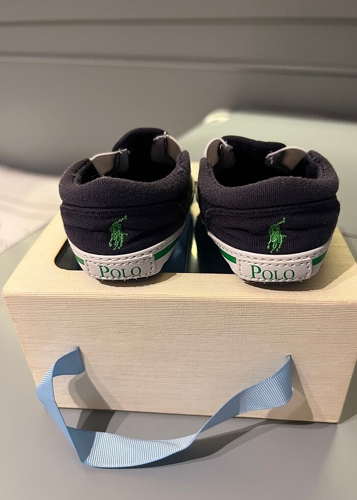 Ralph Lauren Orjinal Bebek Ayakkabı - Görsel 4