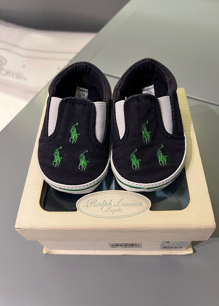 Ralph Lauren Orjinal Bebek Ayakkabı - Görsel 2