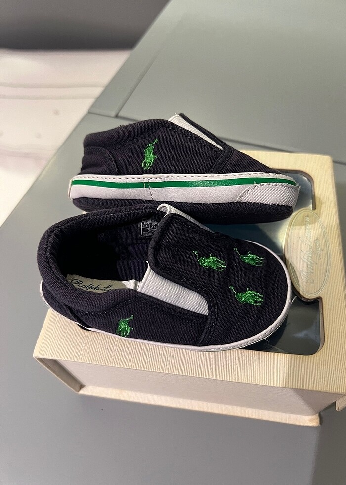 Ralph Lauren Orjinal Bebek Ayakkabı - Görsel 3