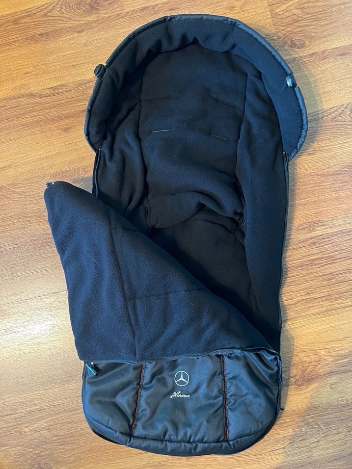 Mercedes Benz GTR Bebek Arabası Ayak Kılıfı Gri Hartan Footmuff - Görsel 5