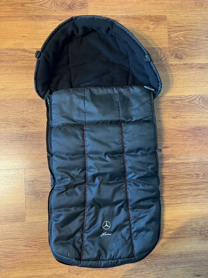 Mercedes Benz GTR Bebek Arabası Ayak Kılıfı Gri Hartan Footmuff - Görsel 2