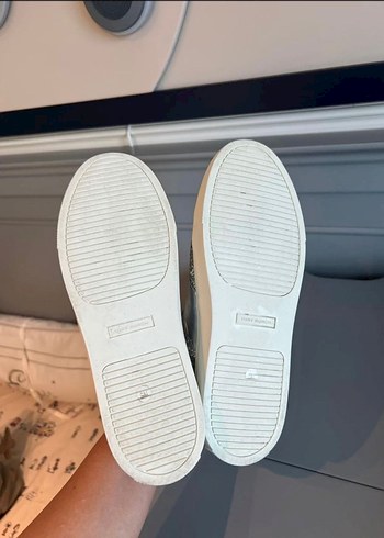 Tory Burch Orijinal Kadın Parlak Simli Sneaker - Görsel 8
