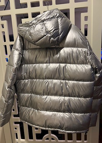 Calvin Klein Gri Metalik Erkek Mont Kaban - Görsel 4