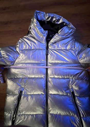 Calvin Klein Gri Metalik Erkek Mont Kaban - Görsel 8