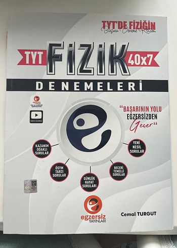 TYT Fizik 40x7 Denemeleri - Cemal Turgut