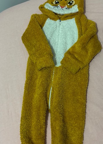 Kürk Detaylı Leopar Desenli Kaplan Tulumu - Görsel 2