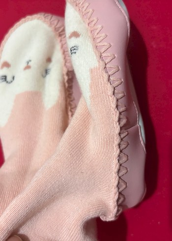 LCW Kız Çocuk Pembe Örgü Sıcak Ev Terliği - Görsel 2