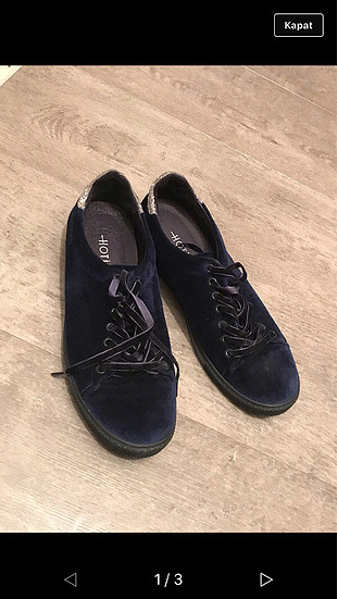 Hotiç Saks mavisi ayakkabı