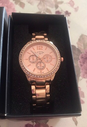 aqua di polo 1987 bayan saat rose gold