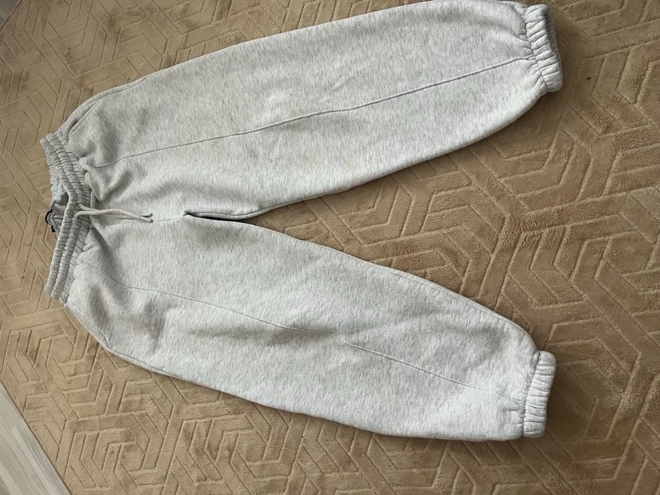 Gri Kadın Fermuarlı Rahat Kesim Eşofman - Görsel 3