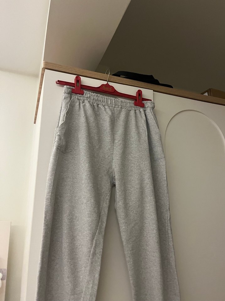 Gri Kadın Rahat Kesim Eşofman Altı gri eşofman - Görsel 3