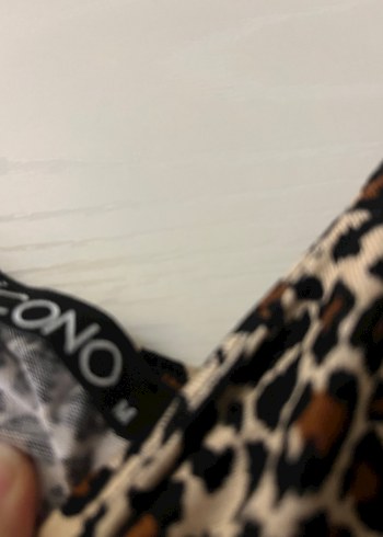 Leopar Desenli Uzun Askılı Elbise leoparlı elbise askılı elbise - Görsel 4