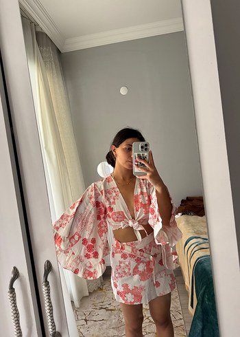 Pembe Batik Desenli alt üst takım - Görsel 2